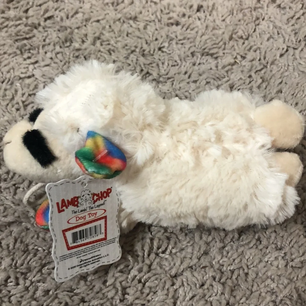 Mini LambChop dog toy
